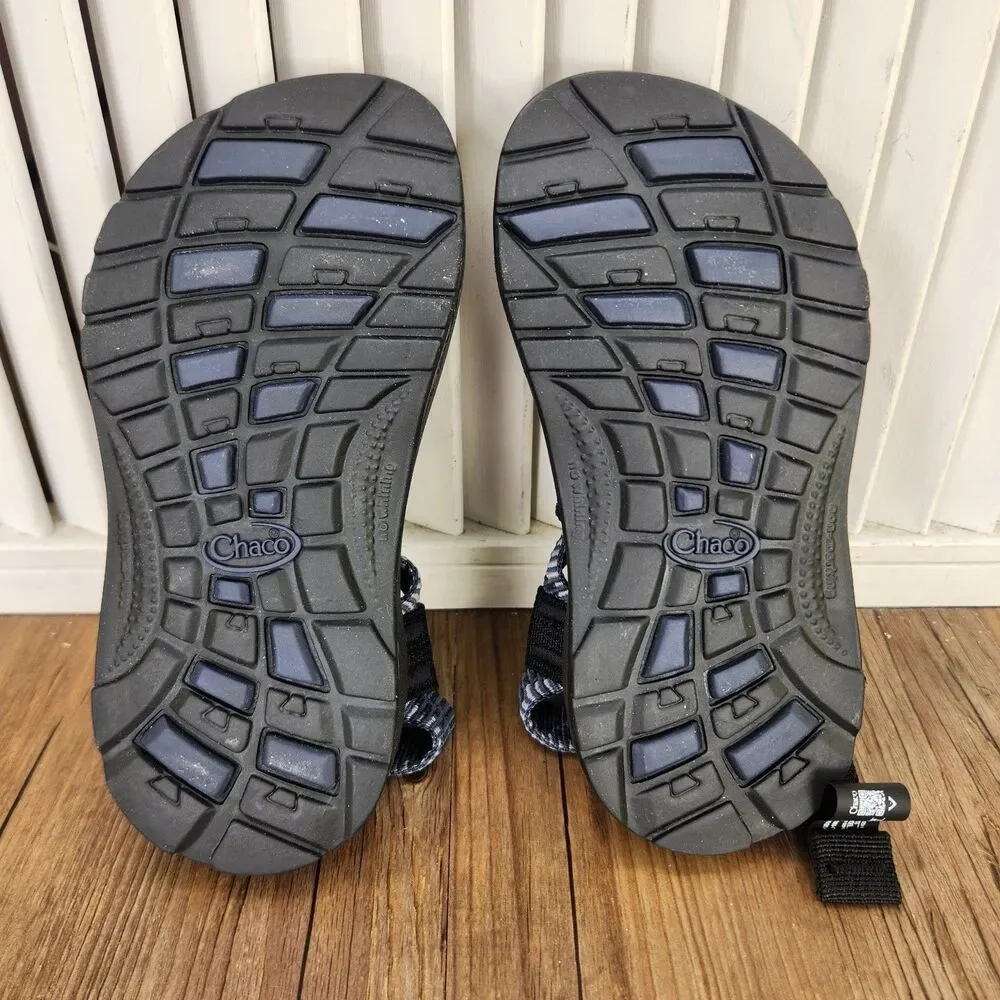 Chaco Z/1 Ecotread Kids Sz 11M Amp Navy Adjustable Hiking Outdoor Sandals Shoes